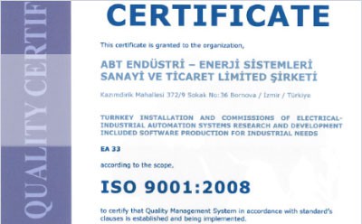 ISO 9001:2008 Certification